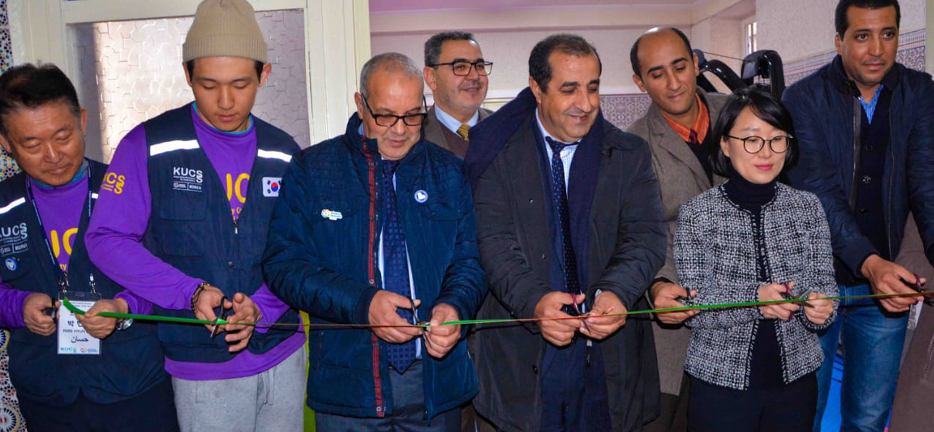 Inauguration of a gym